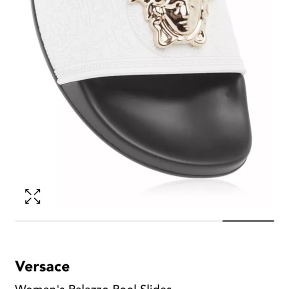 Like new Versace white pool slides 7 - Picture 5 of 8
